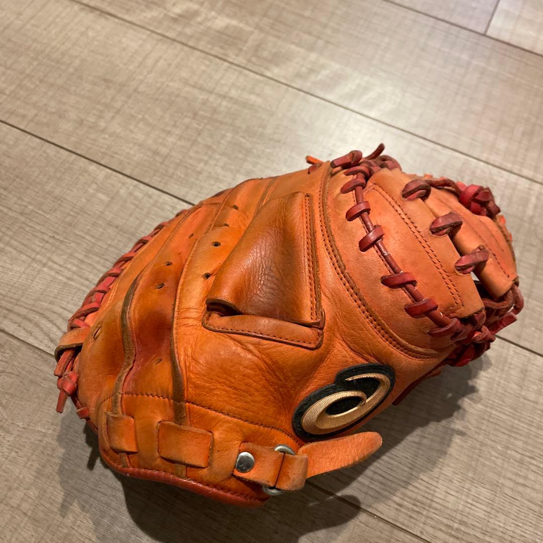 asics 軟式グローブ BGR7BC オレンジ キャッチャーミット