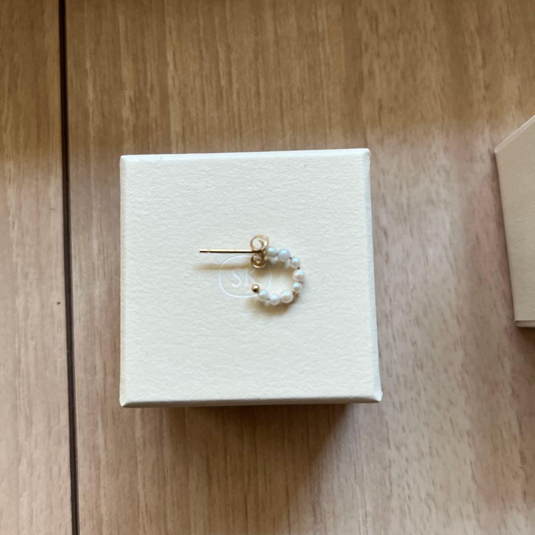 値下げ　片耳のみSatomi Kawakita ちいさなアコヤパールのピアス