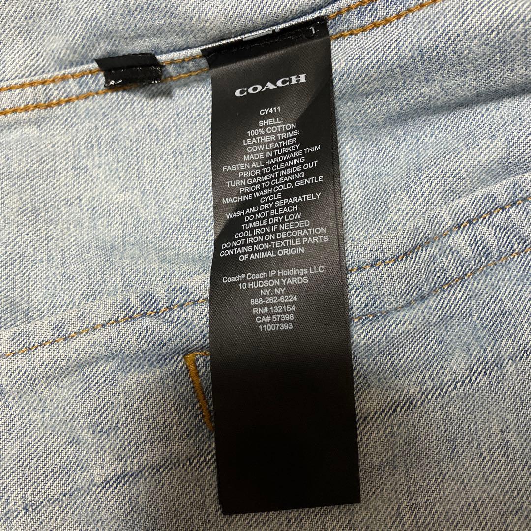 【新品】完売品‼️COACHシグネチャーデニムジャケットミディアムウォッシュタグ付