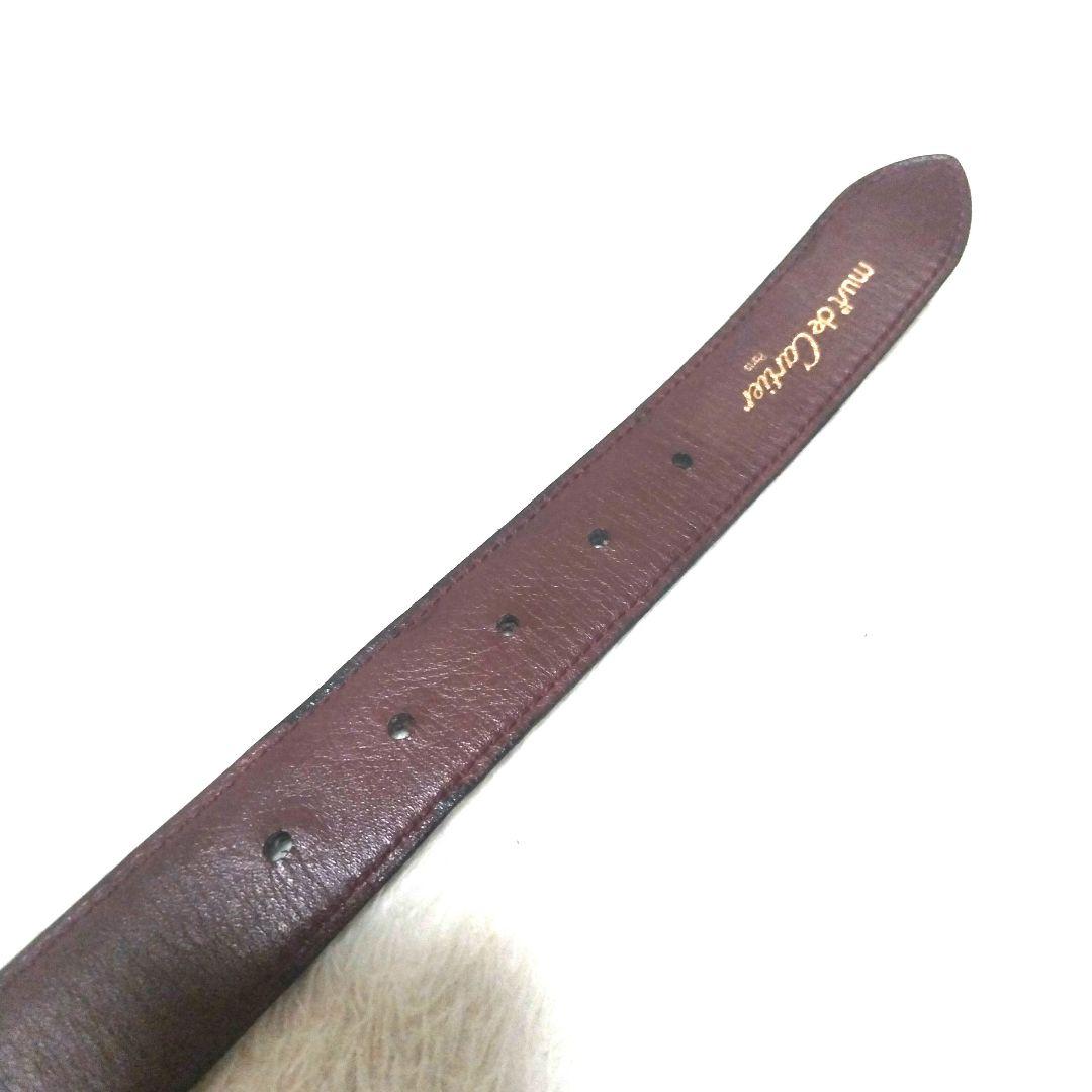 【美品】Cartier カルティエ ゴールドロゴバックル レザーベルト 廃盤