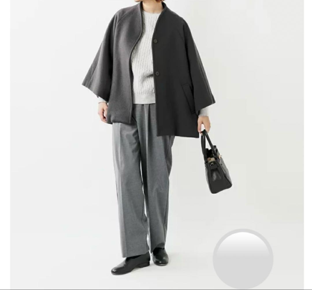 utilite ユティリテ リバービーバー ウール ポンチョ コート