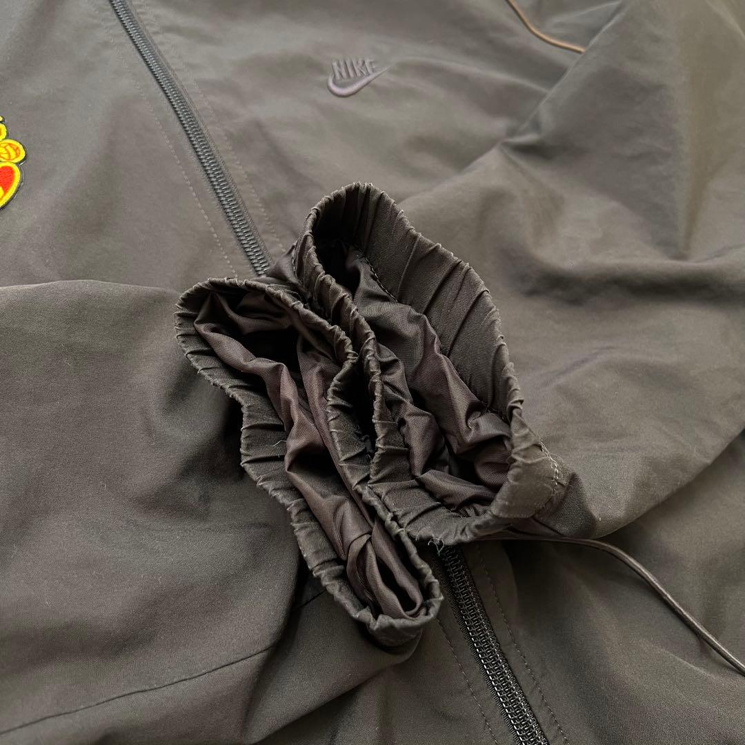 00s nike マンチェスターU 短丈　ドローコード　ナイロンジャケット　M