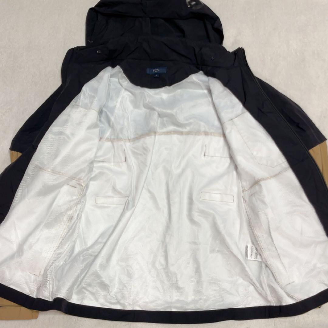 極美品　キャロウェイ　レインコート　ジャケット　パンツ　上下　ブラック　ベージュ