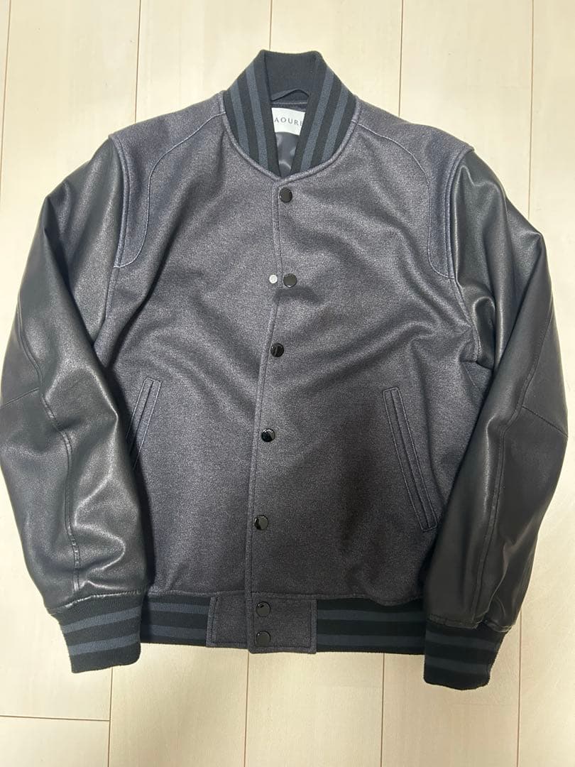 アウール AOURE スタジャン コンビレザーブルゾン