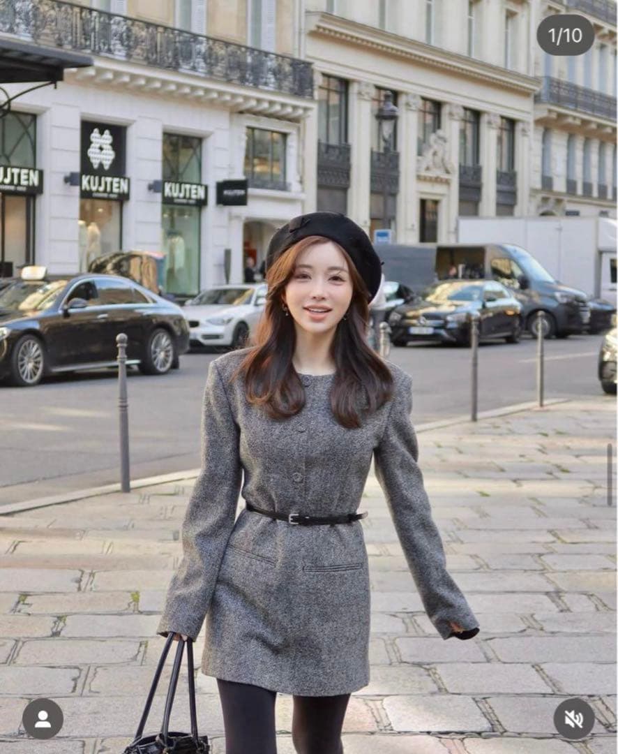 JOSE MOON CLASSIC TWEED MINI DRESS