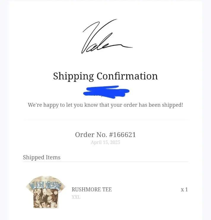 【だい】【正規品】VALE FOREVER Rushmore Tee