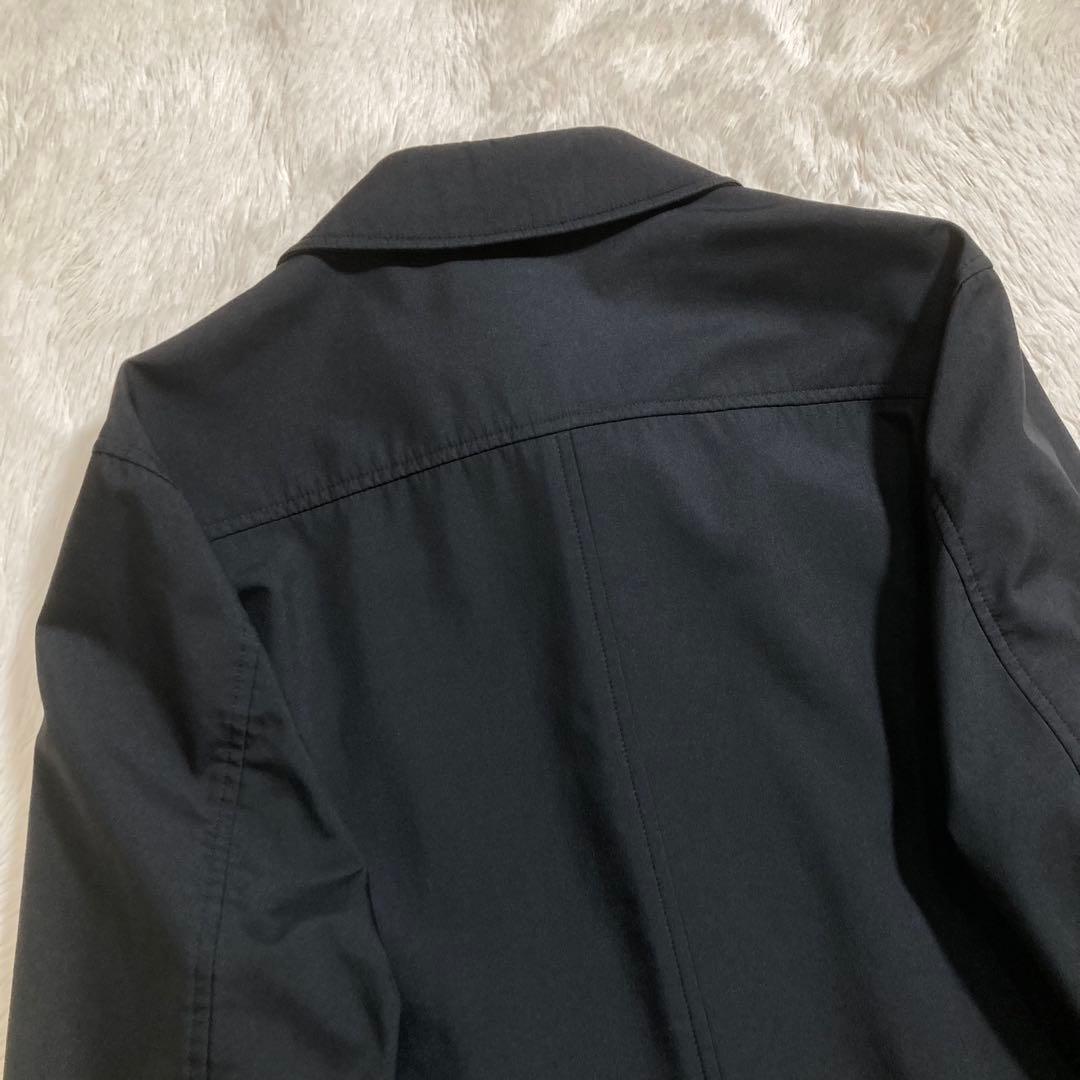 BURBERRY バーバリー ステンカラーコート ロング ノバチェック ブラック