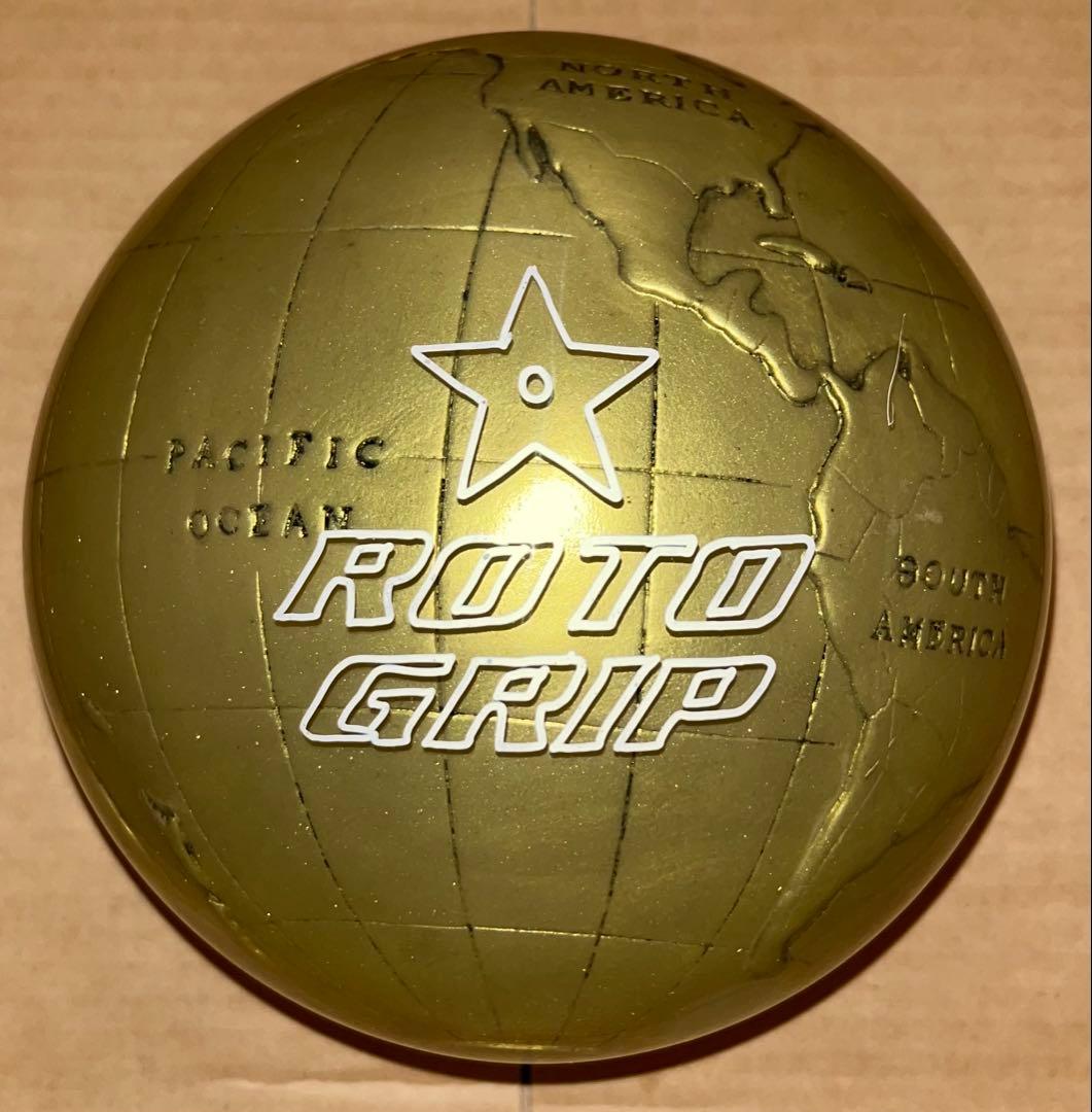 プラグ済み　ROTO GRIP クリアボール　地球儀柄　12ポンド