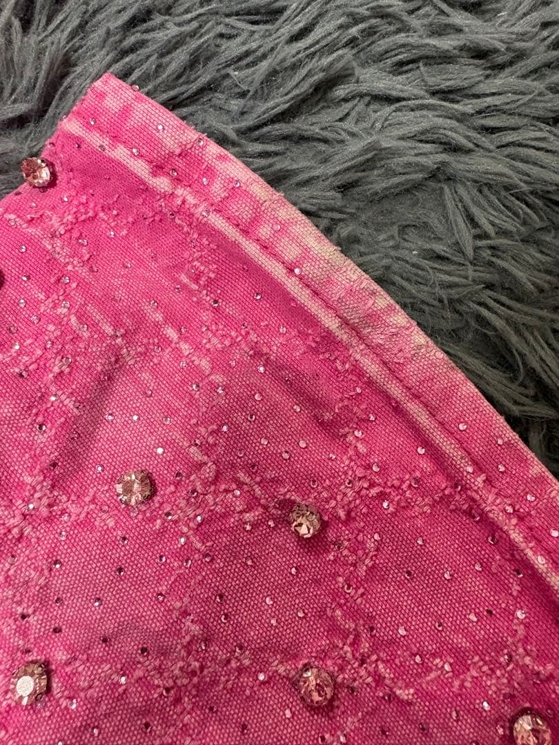 【激レア】eyden YOU THUG着用色違い guapi ピンクフレアデニム