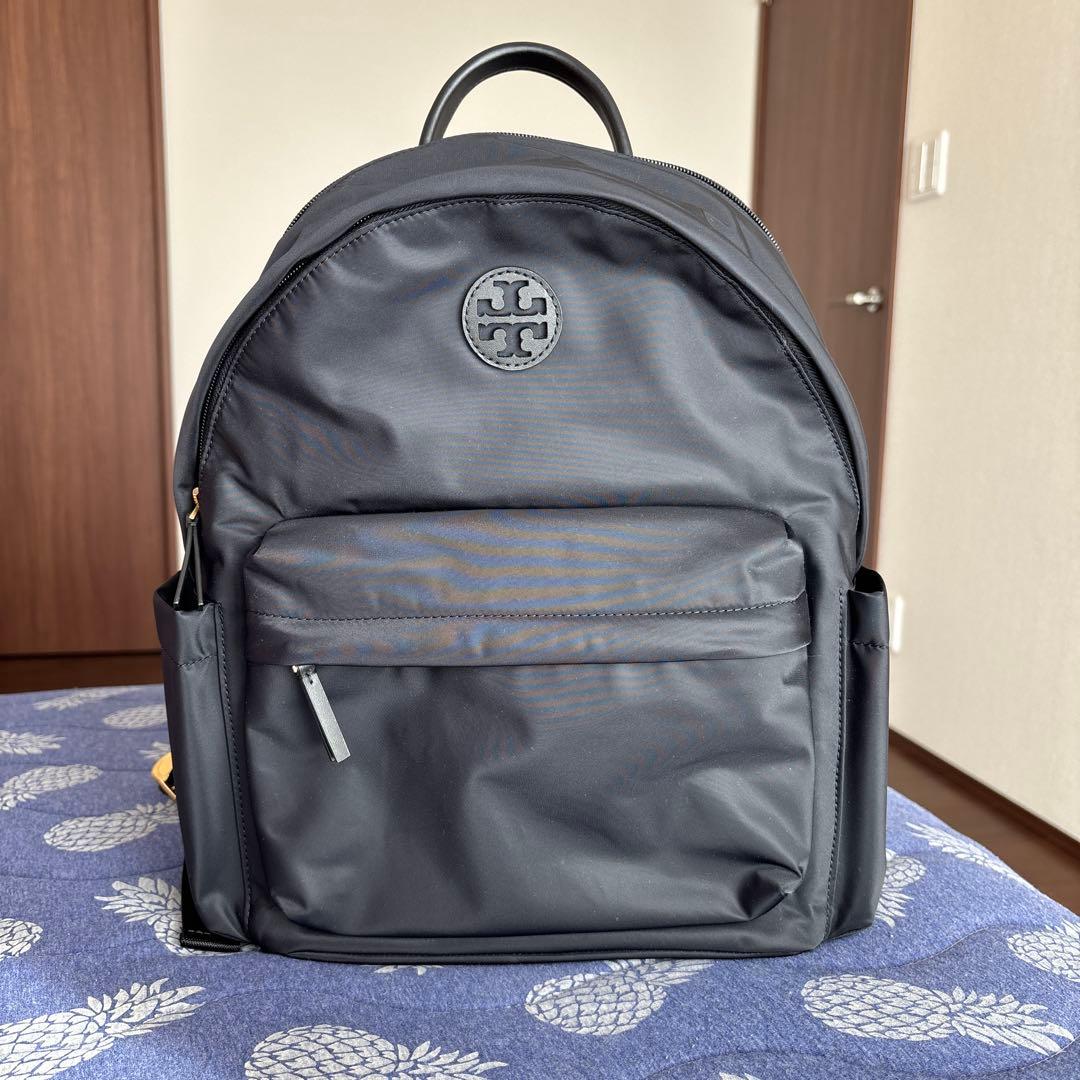 超美品トリーバーチブラックリュック・バックパック