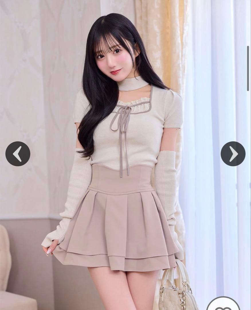 ミシェルマカロン 美脚スカート くすみピンク XS - メルカリ