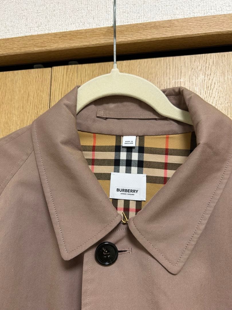 バーバリーロンドン ティッシ期 コットン ステンカラーコート 54