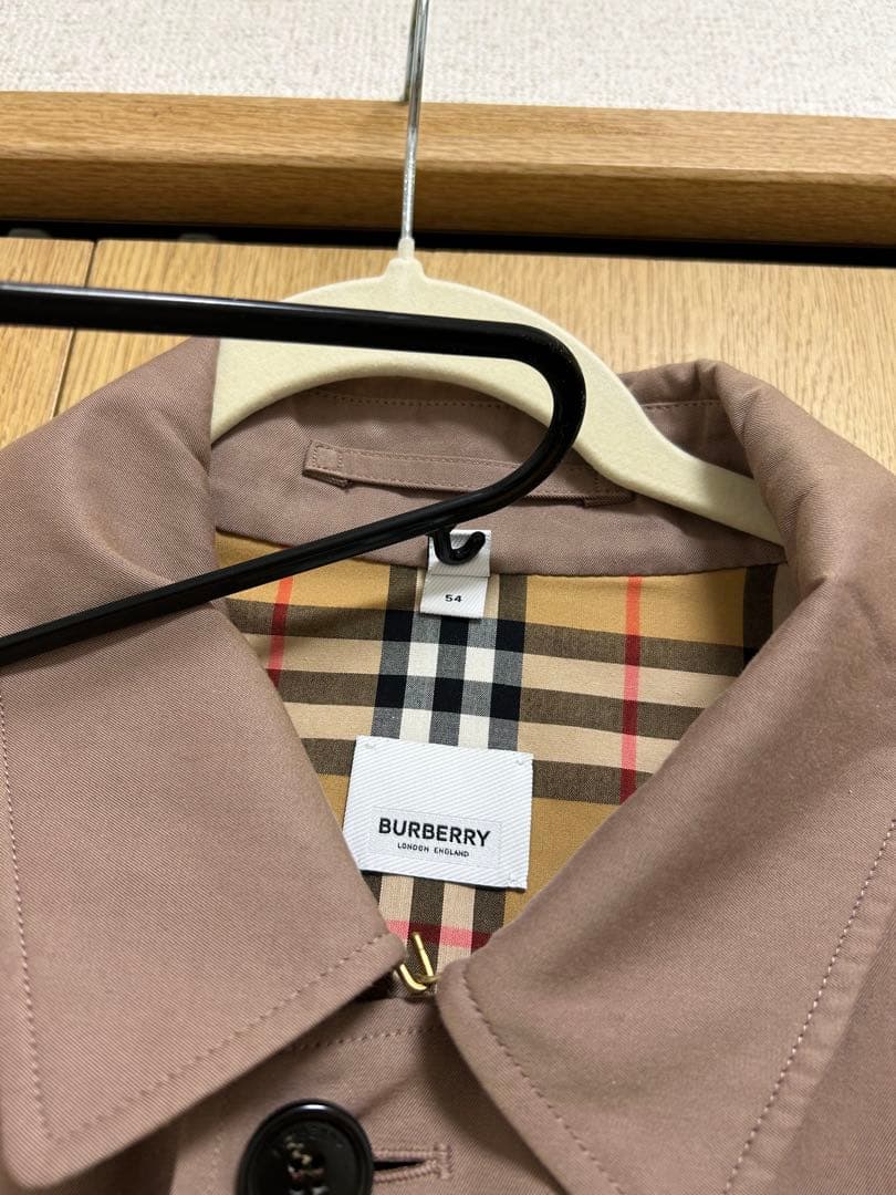 バーバリーロンドン ティッシ期 コットン ステンカラーコート 54