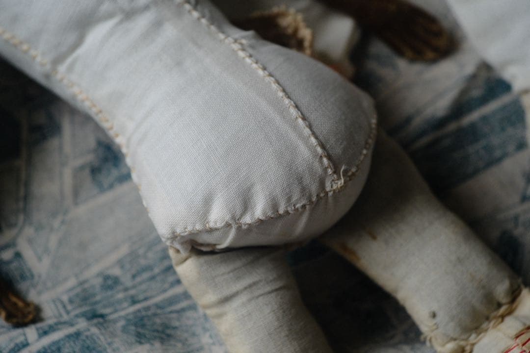 レア アンティーク チャイナヘッドドール ビスクドール ミニチュア 蚤の市