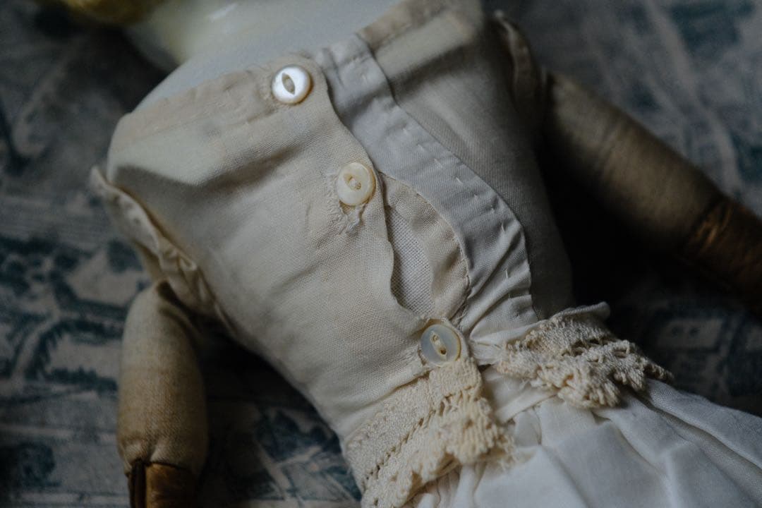 レア アンティーク チャイナヘッドドール ビスクドール ミニチュア 蚤の市