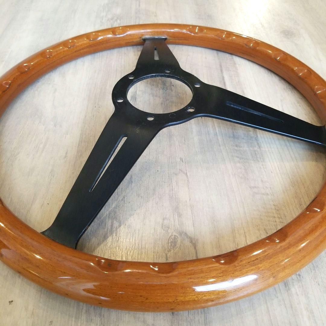 NARDI★ナルディウッドステアリング/ブラックスポーク　37Φ