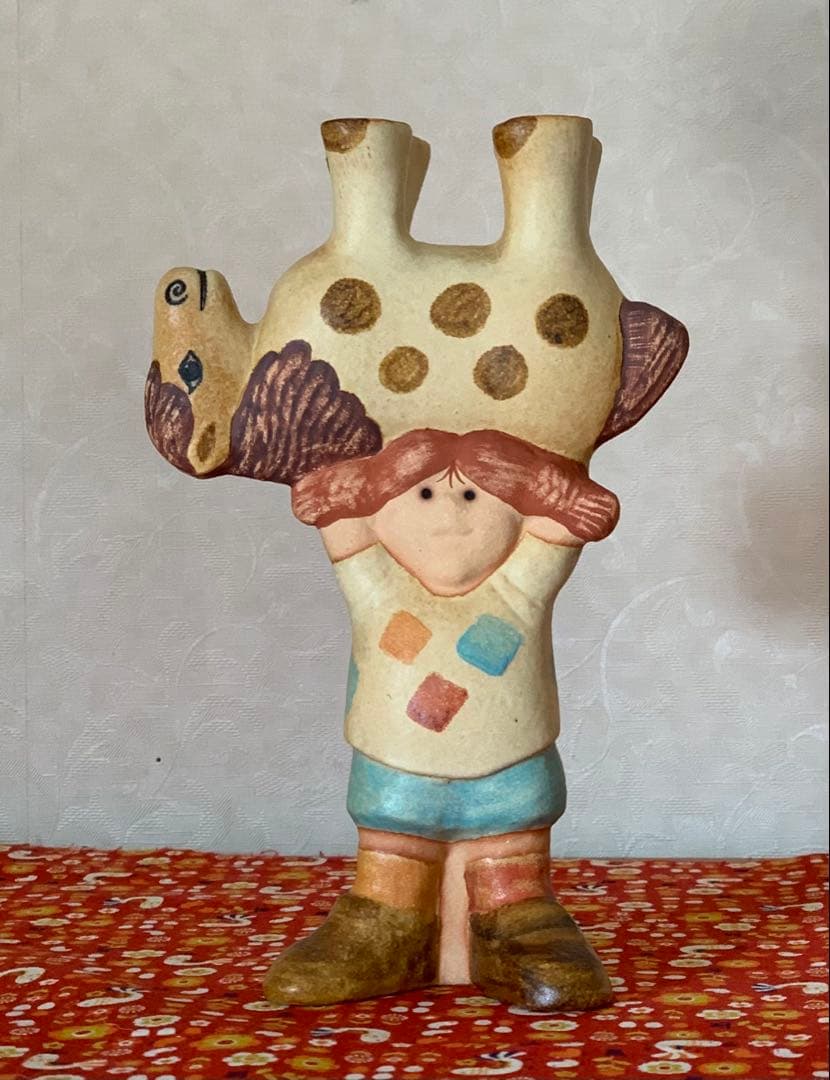 リサ・ラーソン【長くつ下のピッピ】馬を持ち上げるピッピ 北欧雑貨 《美品・レア》