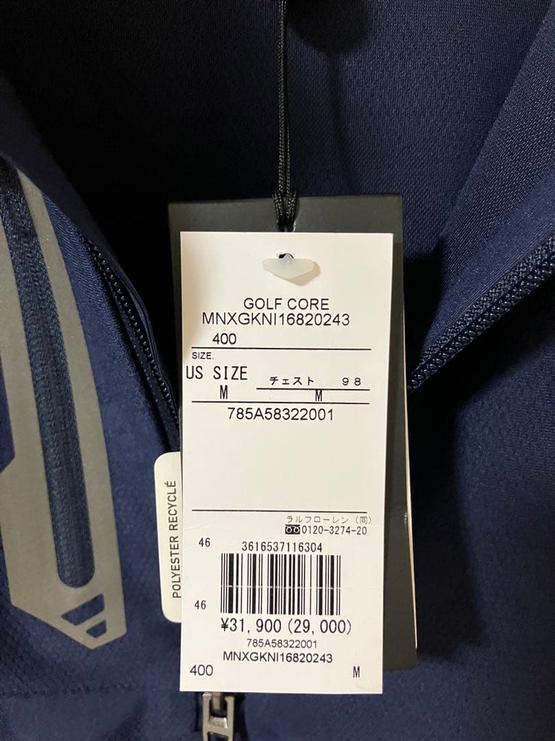 RLX ラルフローレン ゴルフ クラシック フィット プルオーバー M ネイビー