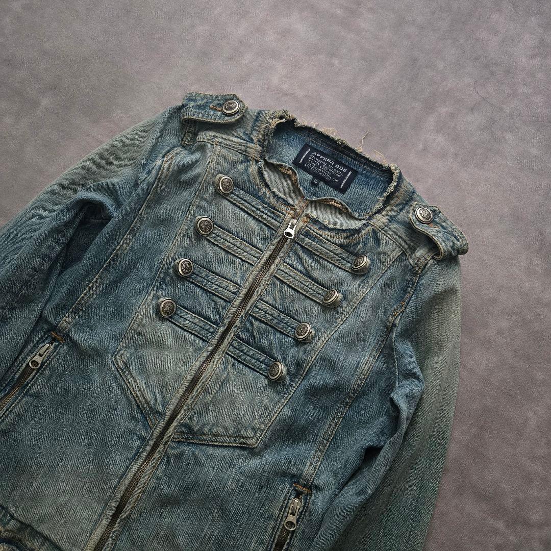 ナポレオンジャケット デニム y2k グランジ ギャル 平成 ブルゾン