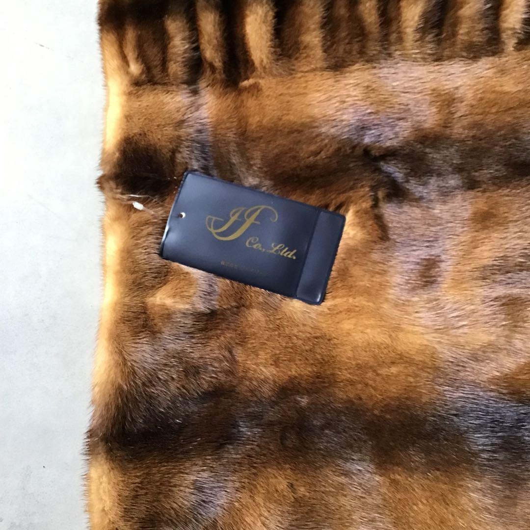 【新品】VINTAGE 高級 ミンクストール　リアルファー　ブラウン　希少