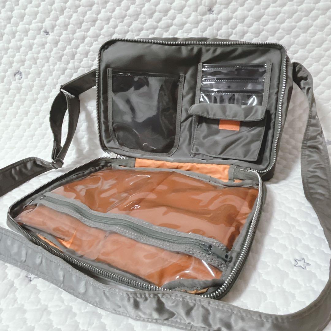 PORTER ポーター タンカー ショルダーバッグ 2層式 シルバーグレー