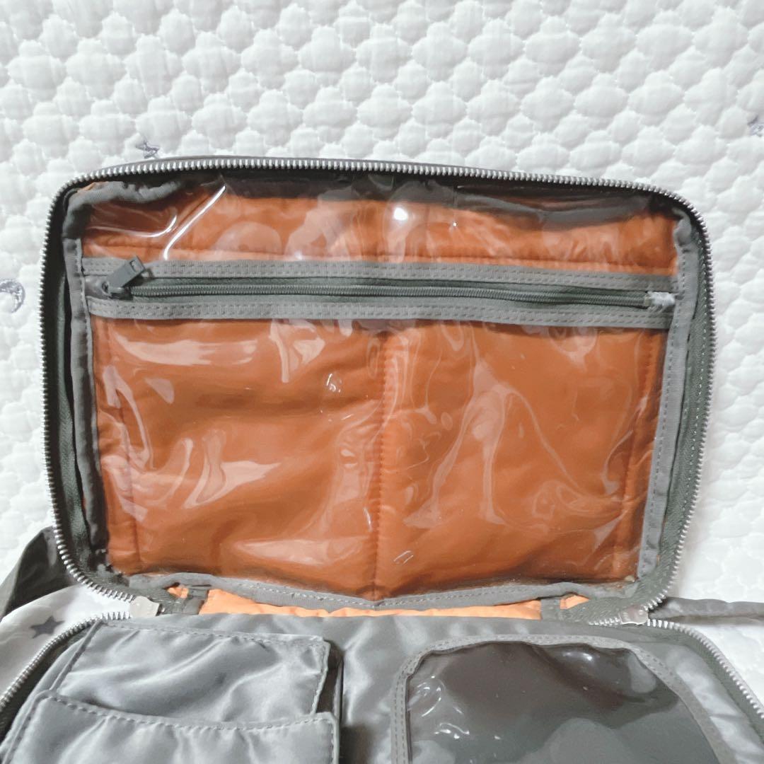 PORTER ポーター タンカー ショルダーバッグ 2層式 シルバーグレー