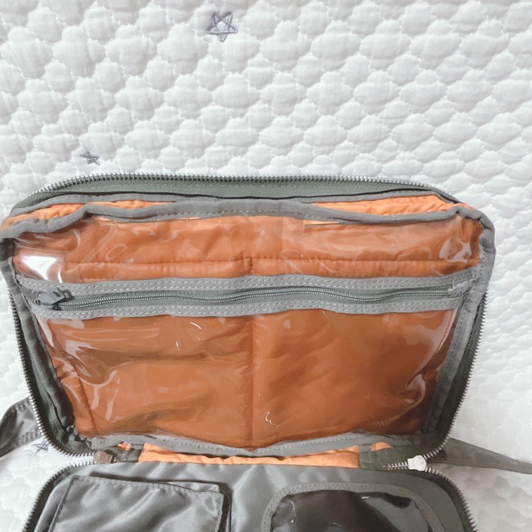 PORTER ポーター タンカー ショルダーバッグ 2層式 シルバーグレー