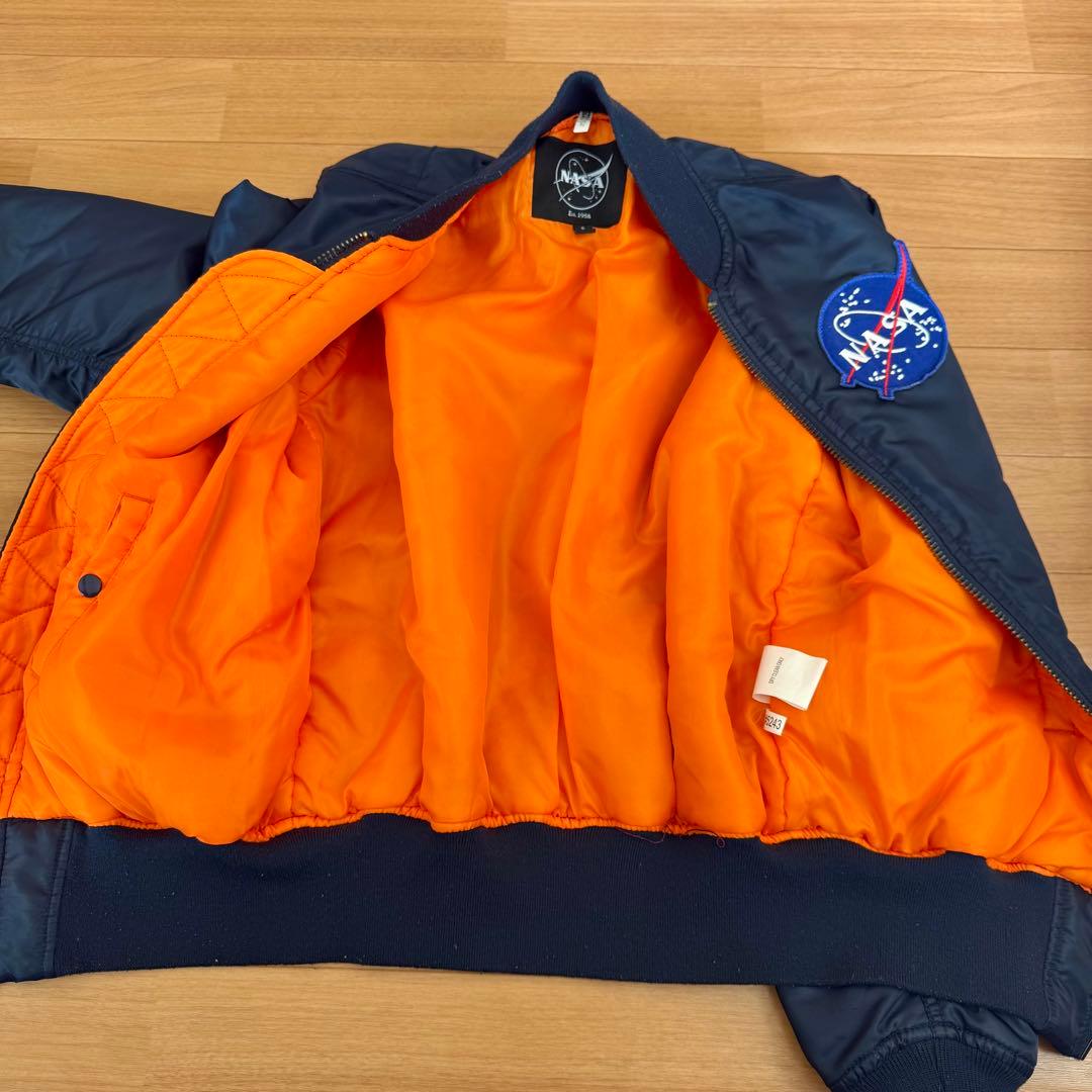 現地購入】NASA MA-1 フライトジャケット 紺 S フロリダ宇宙センター