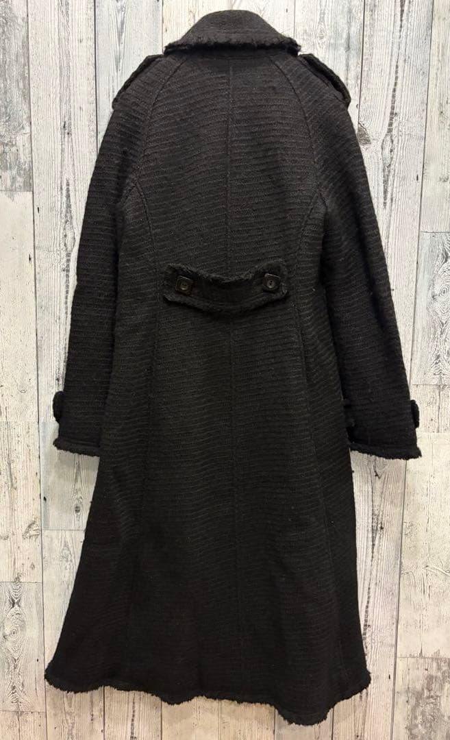 ♠️ NOKO OHNO ノコオーノ　ウールツイードトレンチコート　ロングコート