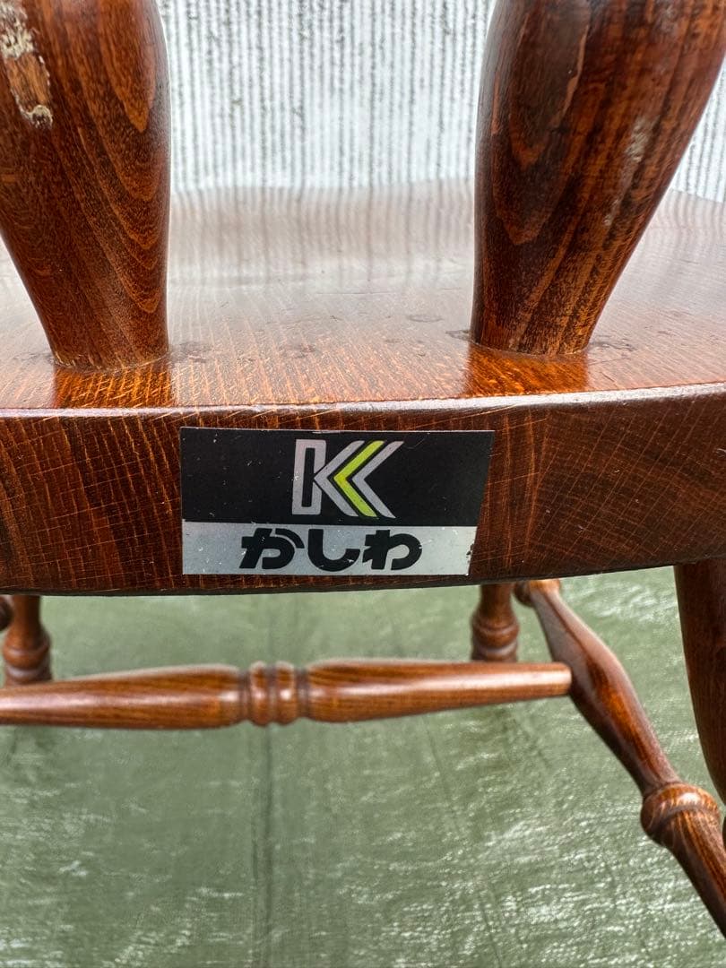 1001【ダイニングチェア】1飛騨の家具　ウィンザーチェア　ヴィンテージ◎