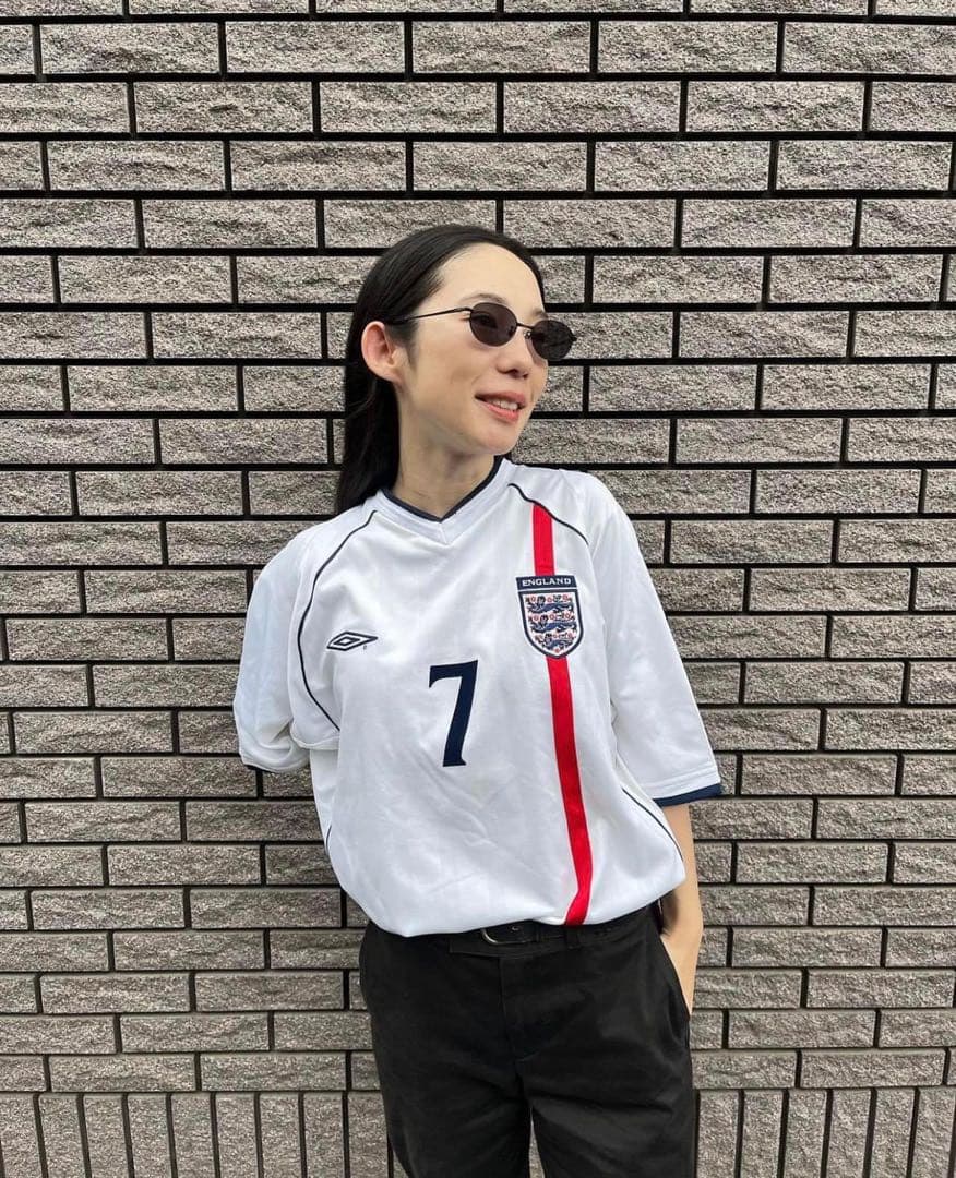 イングランド代表 2002W 長袖 サッカーユニフォーム - メルカリ