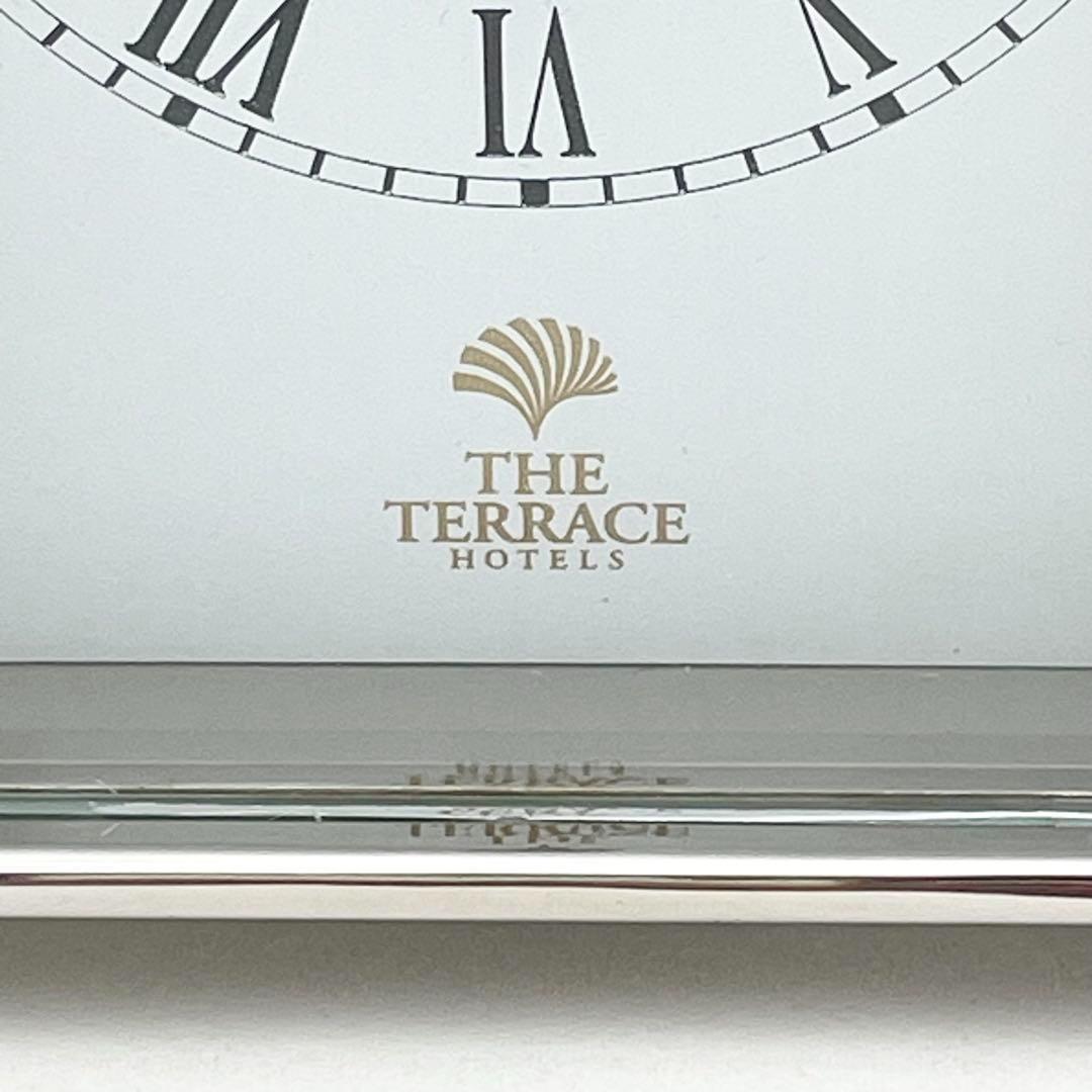 【極美品】ザ・テラスホテルズ 置時計 シルバー 沖縄 ブセナテラス