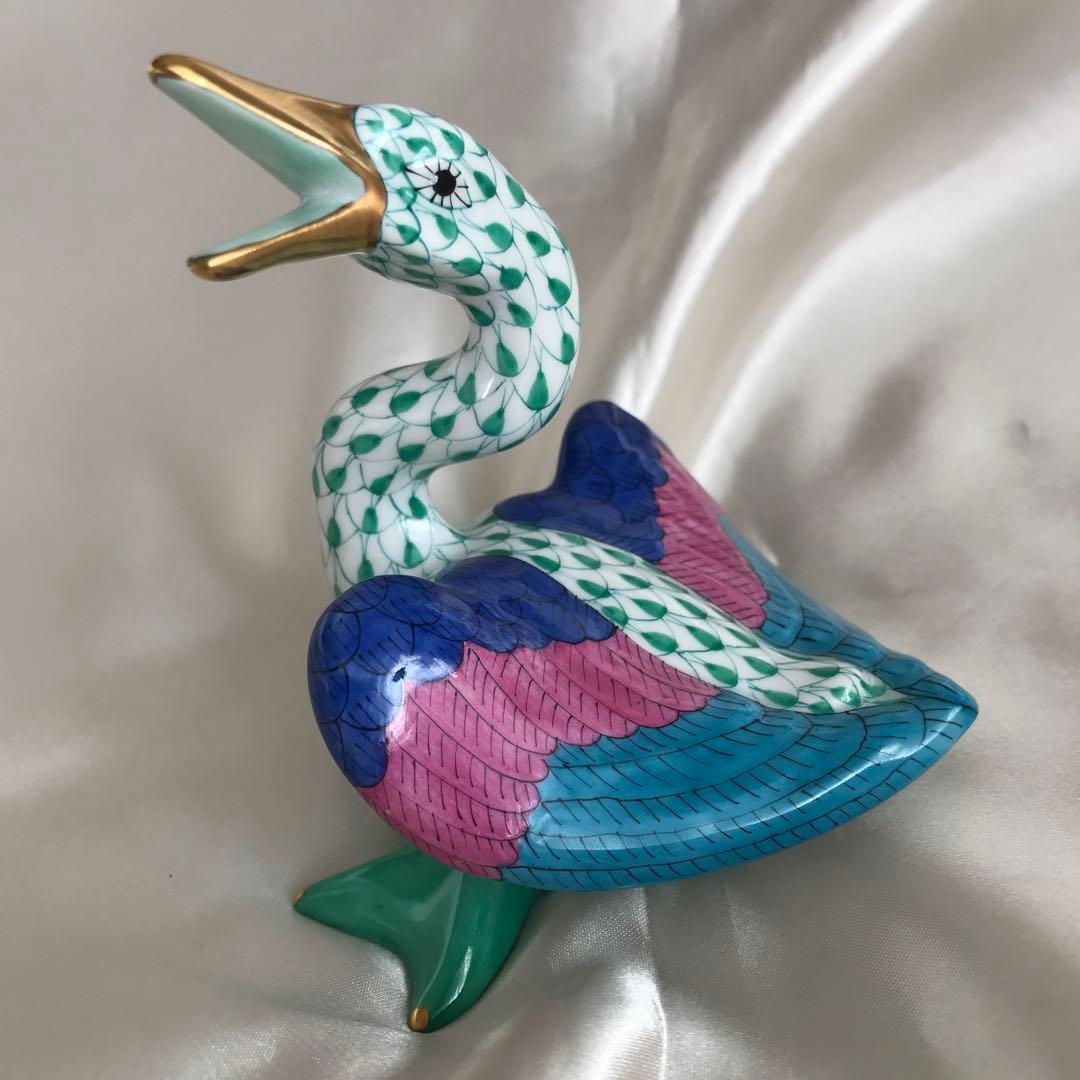 ハンガリー HEREND 鳥 置物 フィギュリン アンティーク 古雑貨 公式