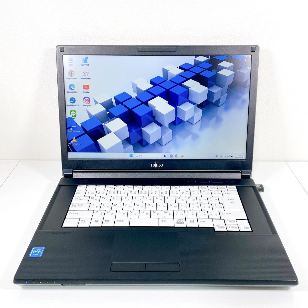 届いてすぐに使える✨事務作業OK✨Win11✨SSD✨富士通ノートパソコン✨01
