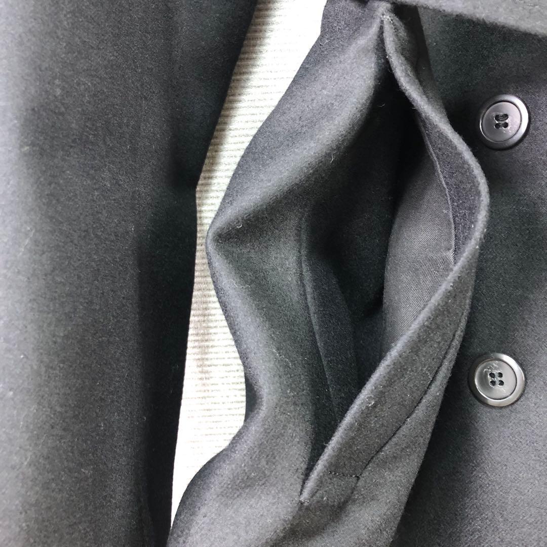 ANAYI サキソニーダブルクロストレンチコート 38 ブラック