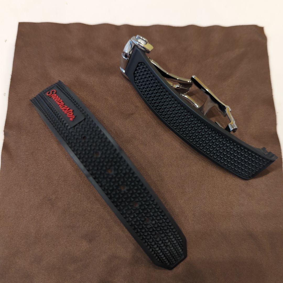 Speedmaster ラバーベルトセット ブラック OMEGAバックル付き