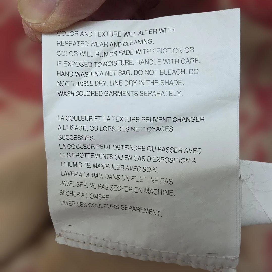 コム デ ギャルソン オム プリュス　スウェットシャツ 赤模様　メンズM