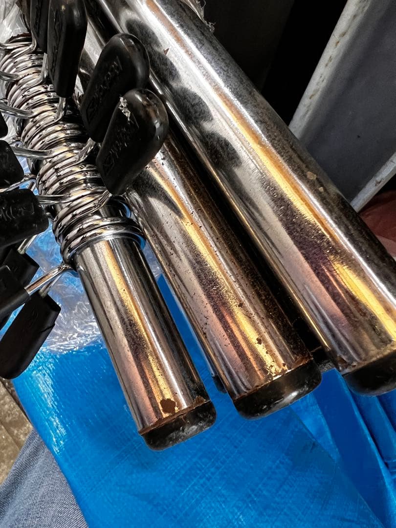 Reebok製 バーベルセット （筋トレ用） 5k/2.5/1.25/バー1本