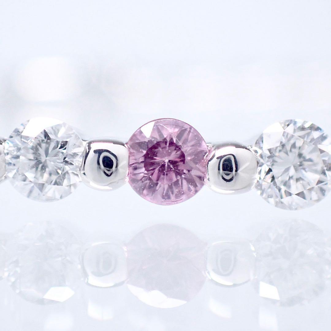 ピンクサファイア×ダイヤモンド　計1.05ct プラチナ　ブレスレット