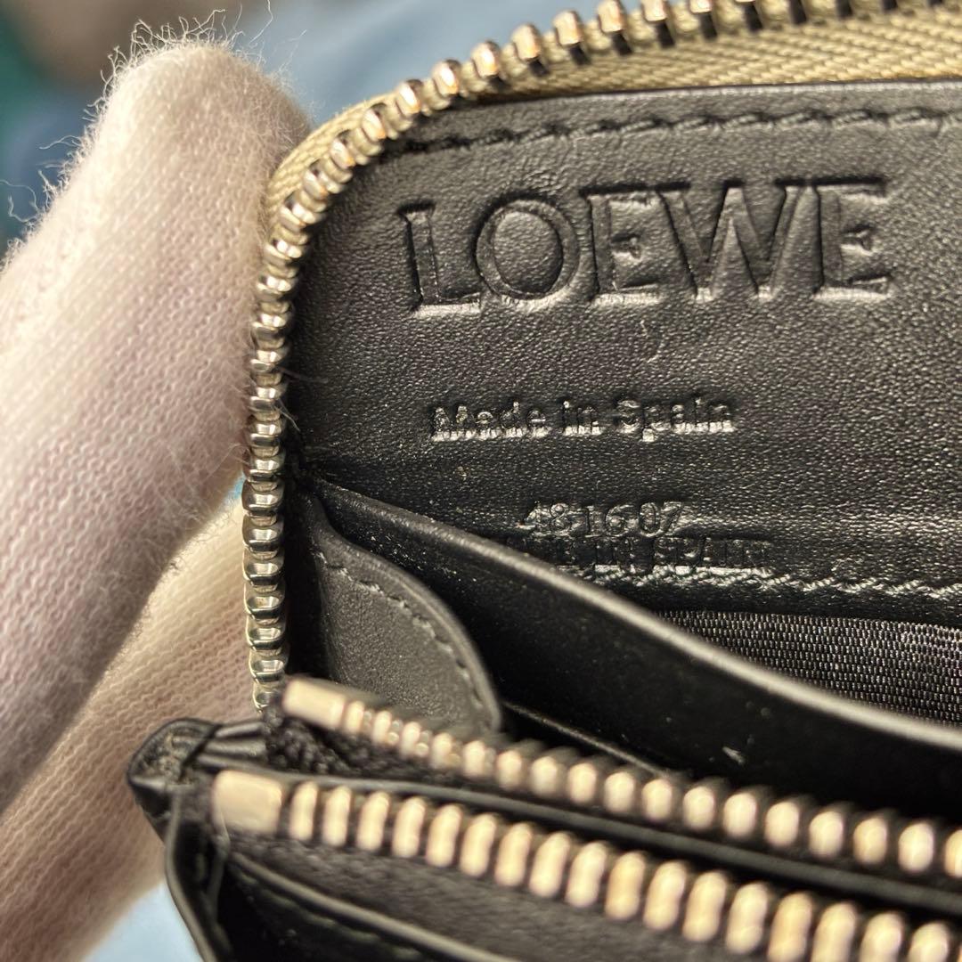 【美品✨】 LOEWE ロエベ 長財布 ラウンドファスナー リピート アナグラム