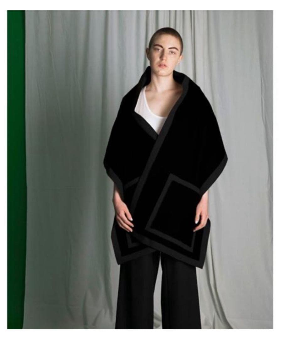 my beautiful landlet異素材切替ビッグストール変形ケープ