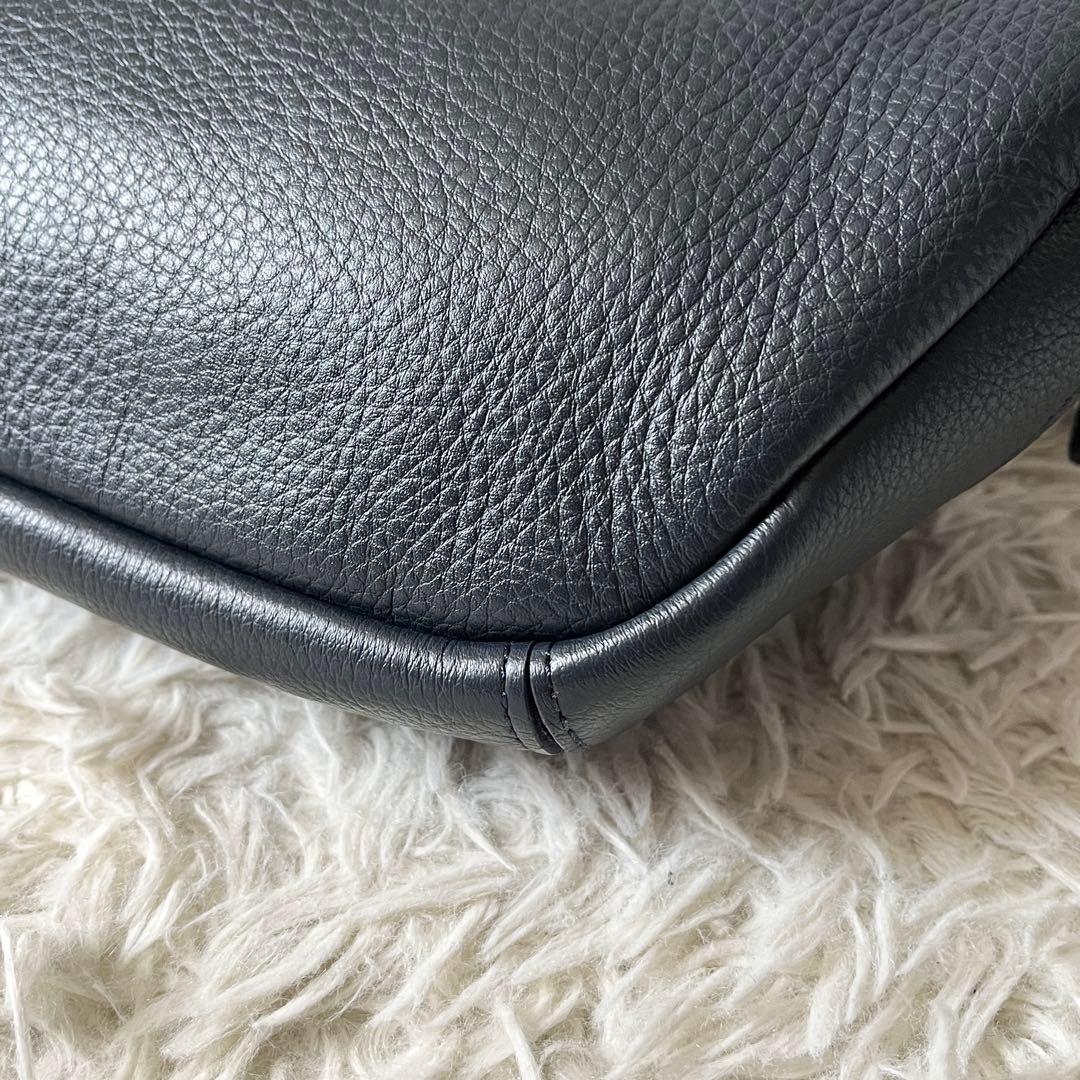 未使用✨ペッレモルビダ　ボディバッグ　メイデンボヤージュ　ネイビー　レザー　紺色