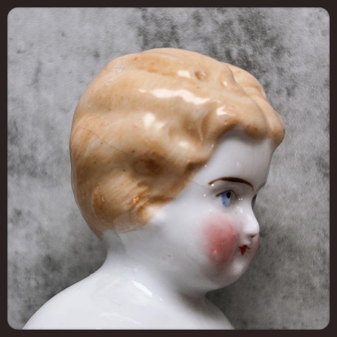 アンティーク　 ブロンド　チャイナヘッドドール ビスクドール