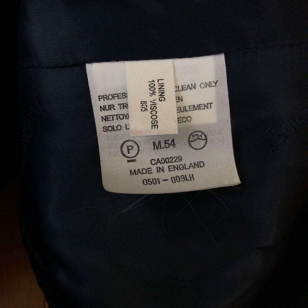 英国製カシミヤAquascutumアクアスキュータム バルカラーコート36