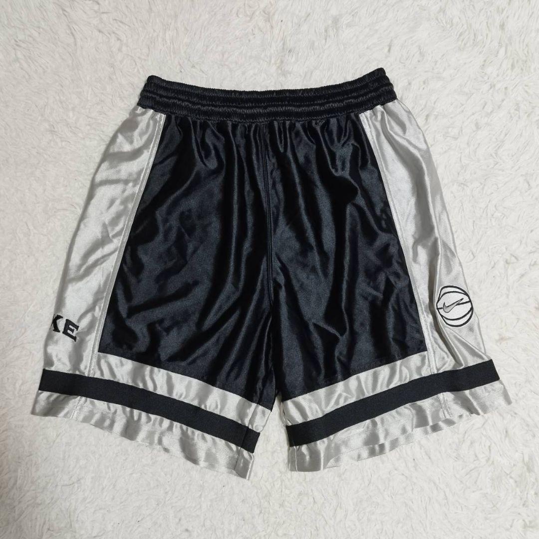 NIKE セットアップ 90s 白タグ バスケ ゲームウェア 黒銀