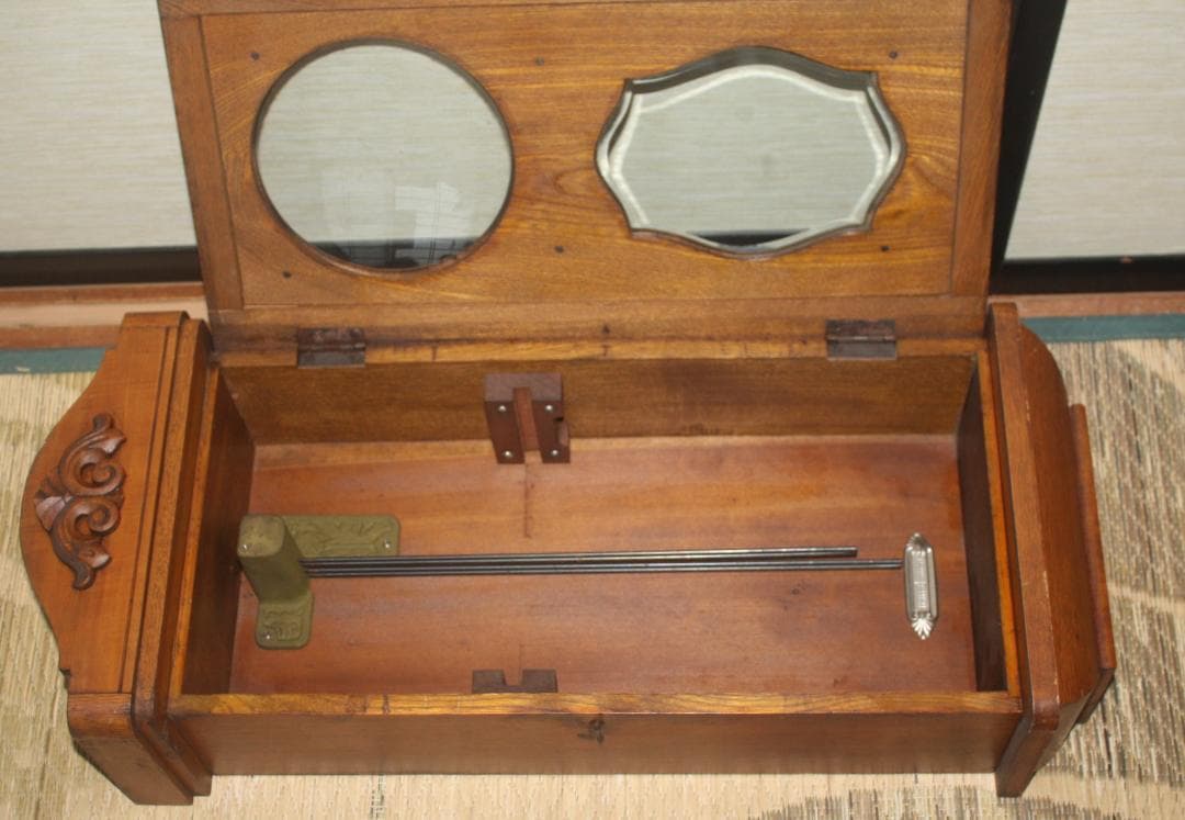 可動品 中型 EPOCH 今津時計 アンティーク 柱時計 掛時計 ２打打ち