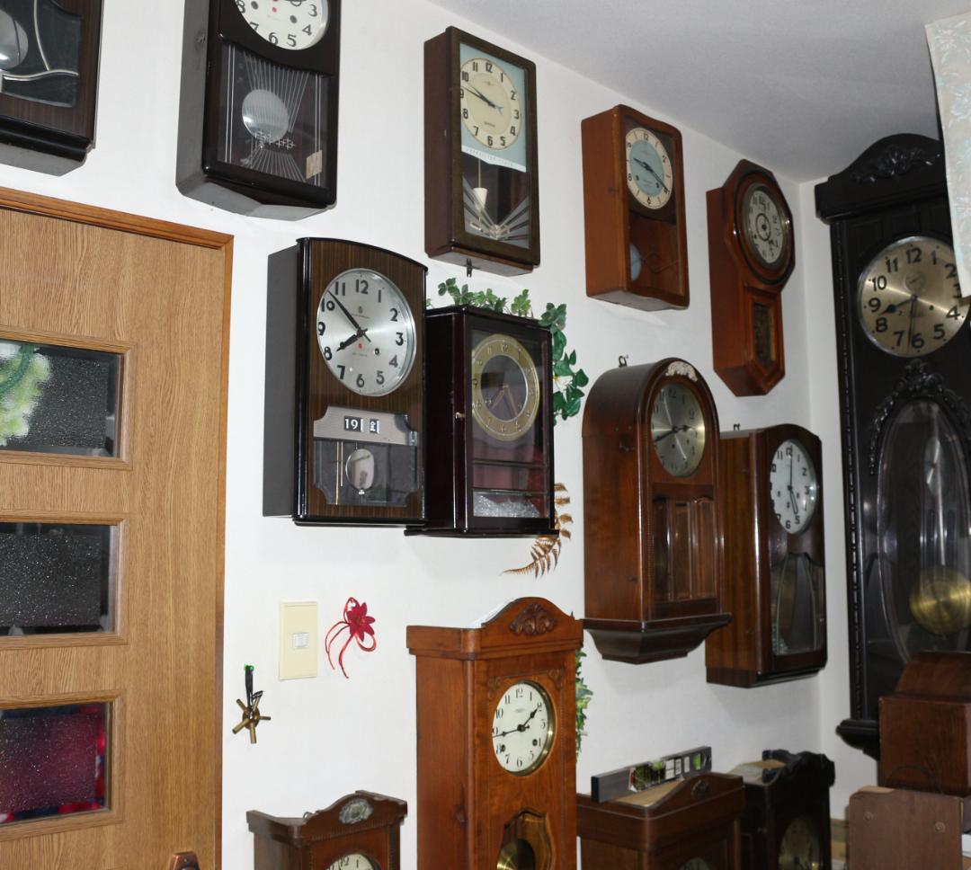 可動品 中型 EPOCH 今津時計 アンティーク 柱時計 掛時計 ２打打ち