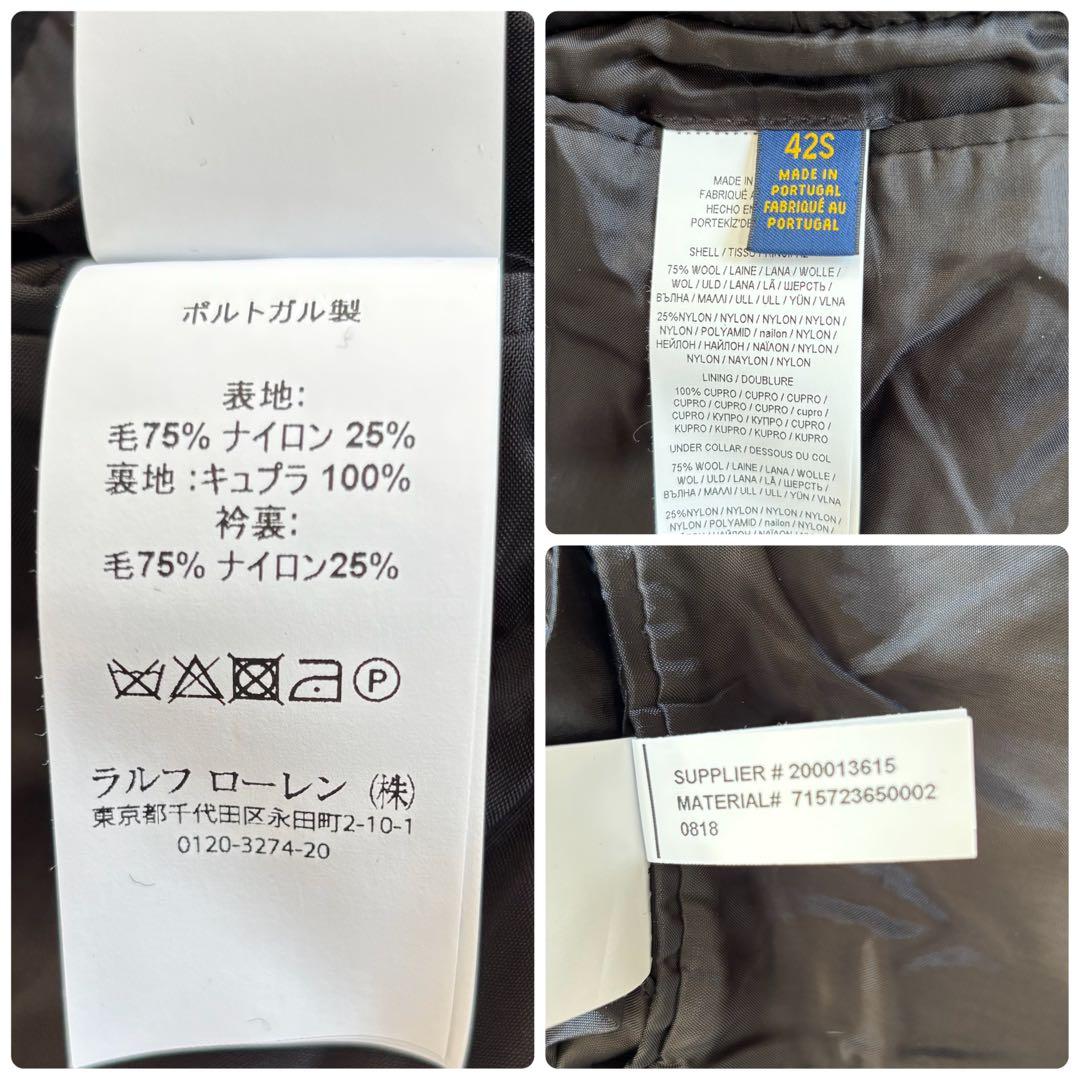 【近年✨️】ポロラルフローレン チェスターコート ロング ウール ブラック XL