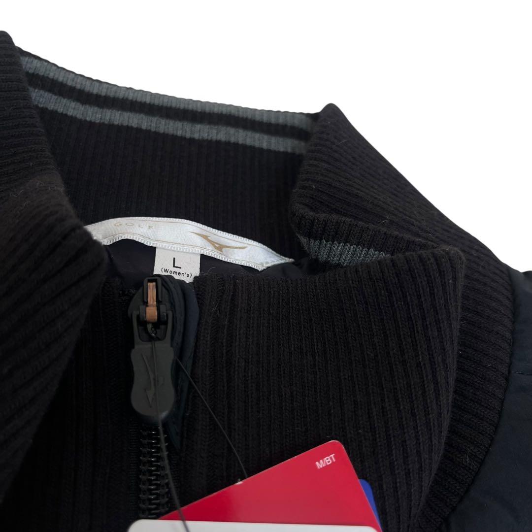 【新品タグ付】MIZUNO ブレスサーモ　ダウンジャケット　L レディース　黒