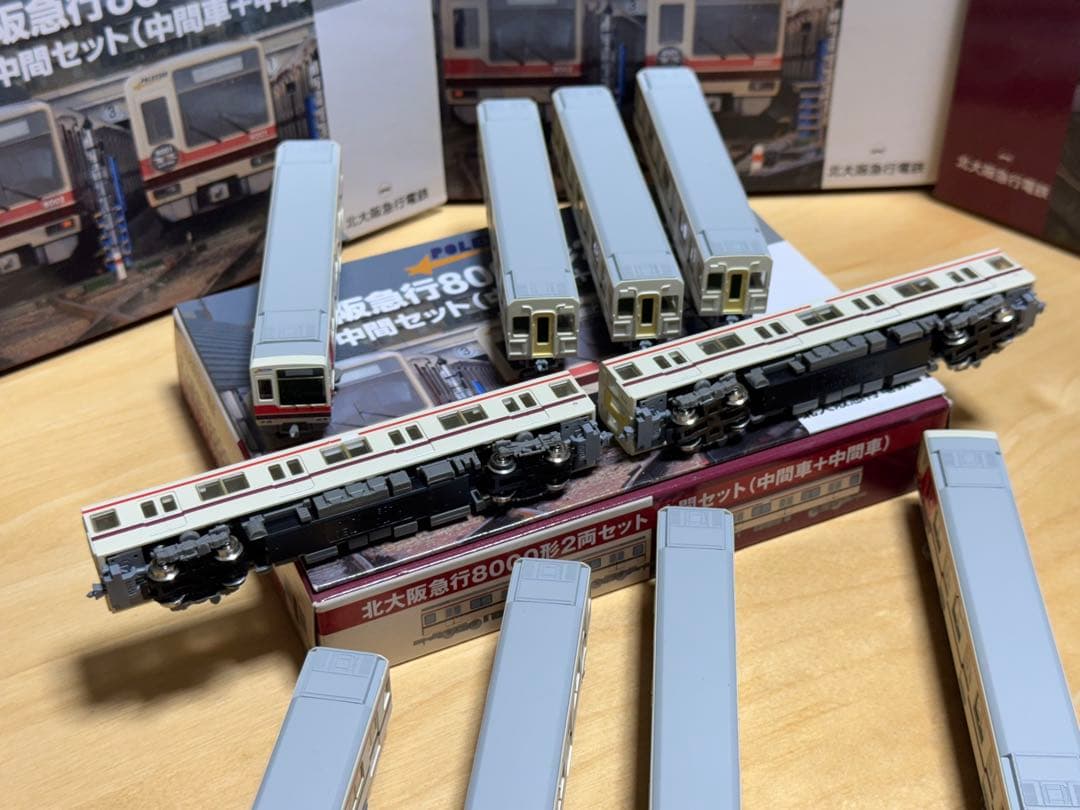 北大阪急行電鉄8000系 ポールスター 10両セット 全車両N化済み、Ｍ車2両